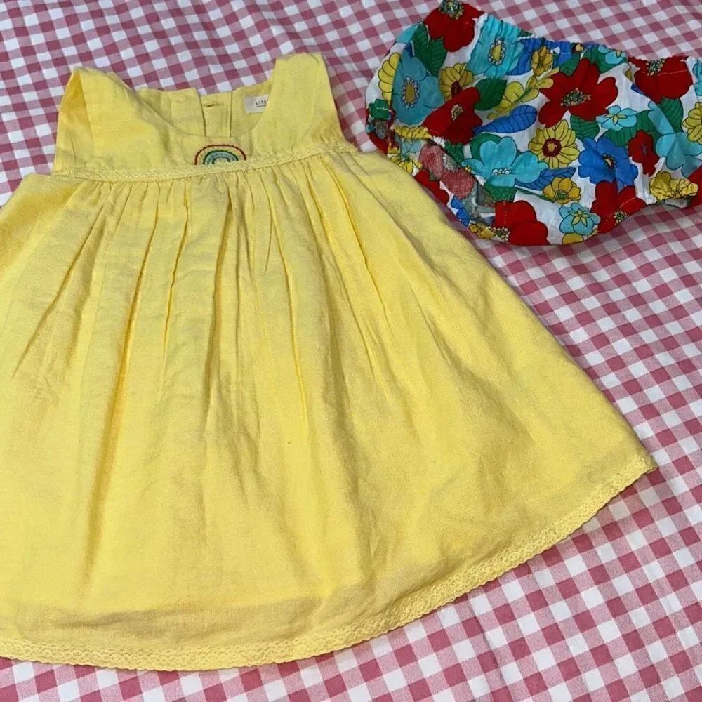 Little bird dress /bloomer set sz 12/18